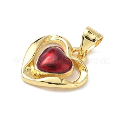 Brass Enamel Pendants&nbsp;KK-I379-10G