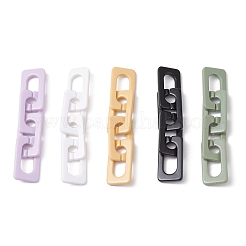 5Pcs 5 Colors Opaque Acrylic Rectangle Link Chain Links&nbsp;AJEW-JB01369