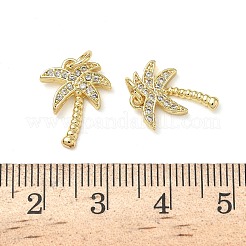 Brass Micro Pave Cubic Zirconia Pendants&nbsp;ZIRC-K070-38G