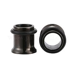 12Pcs 6 Colors 316 Surgical Stainless Steel Screw Ear Gauges Flesh Tunnels Plugs&nbsp;STAS-YW0001-15