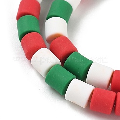 Christmas Handmade Polymer Clay Beads Strands&nbsp;CLAY-F006-01A