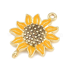 Brass Enamel Connector Charms&nbsp;KK-L275-41G-01