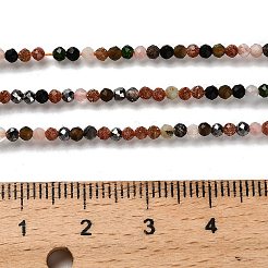 Natural & Synthetic Mixed Gemstone Beads Strands&nbsp;G-RM2025-A16-2mm-A
