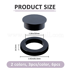 6Pcs 2 Colors PVC Patio Table Umbrella Hole Ring Plug and Caps&nbsp;FIND-FH0016-74