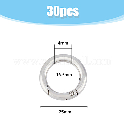 30Pcs Zinc Alloy Spring Gate Rings&nbsp;FIND-HY0001-69
