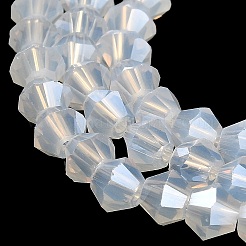 Imitation Jade Electroplate Glass Beads Strands&nbsp;EGLA-A039-J6mm-A05