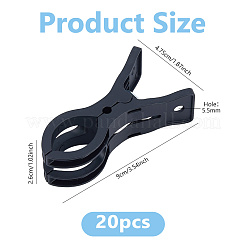 20Pcs ABS Plastic Clothes Drying Clip&nbsp;AJEW-WH0410-190B