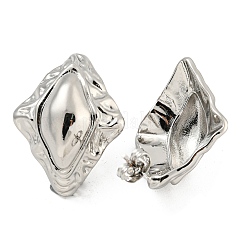 Rack Plating Brass Stud Earrings&nbsp;EJEW-M247-31A-P