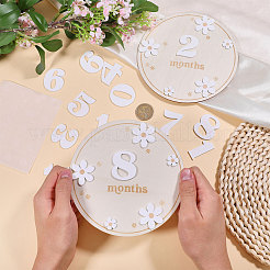 2 Bags MDF Baby Monthly Milestone Cards with Announcement Sign&nbsp;DIY-CA0007-94