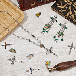 DIY Rosary Bead Style Jewelry Making Findings Kit&nbsp;DIY-SC0024-09