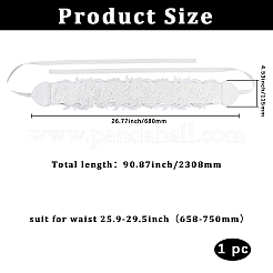 Imitation Leather Wide Chain Belt&nbsp;AJEW-WH20022-83B