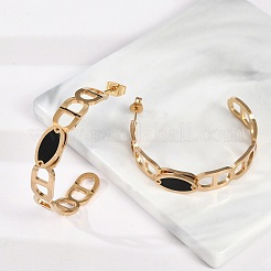 Vacuum Plating 304 Stainless Steel Stud Earrings&nbsp;EJEW-R002-06G