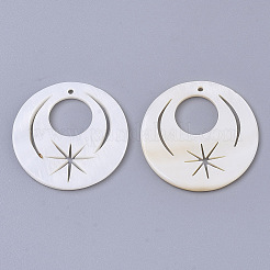 Natural Freshwater Shell Pendants&nbsp;SHEL-T017-03