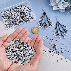 6000Pcs 3 Styles Round Glass Seed Beads Sets&nbsp;SEED-PH0002-69