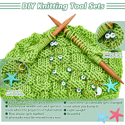 Acrylic Beaded Knitting Row Counter Chains&nbsp;HJEW-NB00168