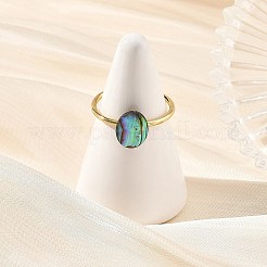 304 Stainless Steel Acrylic Cuff Open Rings&nbsp;RJEW-JR01104
