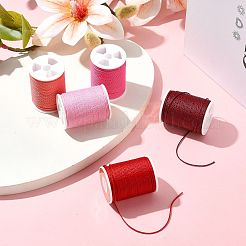 5 Rolls 5 Colors Round Waxed Polyester Cord&nbsp;YC-FS0001-02E