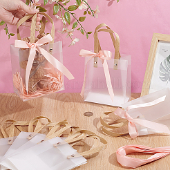Rectangle Frosted PVC Packing Tote Bags&nbsp;ABAG-WH0032-128