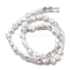 Natural Baroque Keshi Pearl Beads Strands&nbsp;PEAR-P064-06C-03A