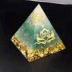 Natural Green Aventurine Orgonite Pyramids&nbsp;PW-WG91989-01