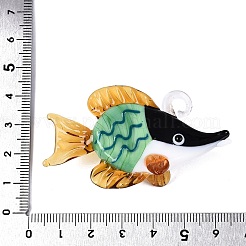Handmade Lampwork Big Pendants&nbsp;LAMP-N034-22C