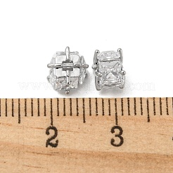 Brass Beads with Glass&nbsp;KK-H460-04P