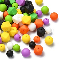 Halloween Theme 100Pcs 18 Styles Silicone Beads&nbsp;SIL-CJ0002-36