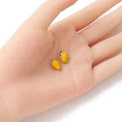2Pcs Brass Enamel Charms&nbsp;KK-YW0001-89