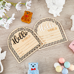 2Pcs 2 Colors Wooden Baby Photo Props&nbsp;DJEW-CP0001-32