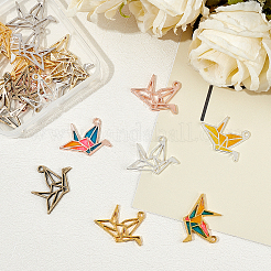 6 Colors Alloy Open Back Bezel Pendants&nbsp;PALLOY-OC0002-07-RS