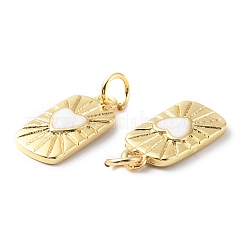 Rack Plating Brass Pendants with Jump Ring&nbsp;X-KK-F852-20G