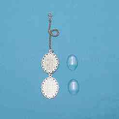 DIY Graduation Cap Tassel Photo Pendant Making Kits&nbsp;PALLOY-WH0096-05