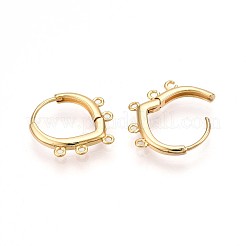 Brass Hoop Earring Finding&nbsp;KK-N261-67G
