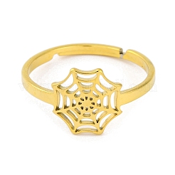 201 Stainless Steel Adjustable Rings for Women&nbsp;RJEW-D082-02F