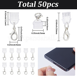 50Pcs Plastic Mobile Dustproof Plugs&nbsp;HJEW-SC0003-20C