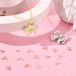 18Pcs 2 Colors Brass Tube Bails&nbsp;DIY-SC0030-75C