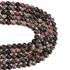 Natural Rhodonite Beads Strands&nbsp;G-C280-B12-10mm