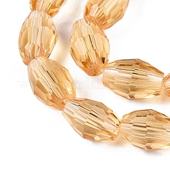 Transparent Glass Beads Strands&nbsp;EGLA-A037-T6x8mm-D05