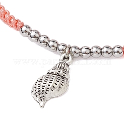 6Pcs 6 Colors Summer Beach Adjustable Nylon Braided Cord Bracelets&nbsp;BJEW-JB10458