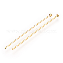 Brass Ball Head Pins&nbsp;KK-G331-10-0.8x40
