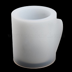 Valentine's Day Theme Column with Heart DIY Candle Cup Silicone Molds&nbsp;DIY-G098-02B