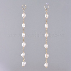 Natural Cultured Freshwater Pearl Dangle Earrings&nbsp;EJEW-JE03827-01