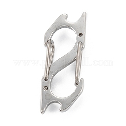 Non-Tarnish 304 Stainless Steel S-Hook Clasps&nbsp;LS-STAS-C024-07P