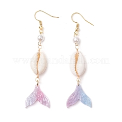Shell Pearl Dangle Earrings&nbsp;EJEW-TA00626