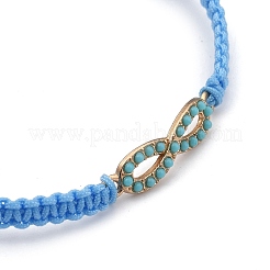 Adjustable Nylon Cord Braided Bead Bracelets&nbsp;BJEW-JB05394-03
