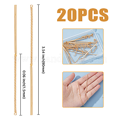 20Pcs Brass Stud Earrings Finding&nbsp;KK-HY0003-48