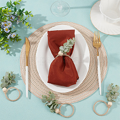 PVC Leaf Napkin Rings&nbsp;AJEW-CP0006-67A