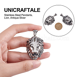 3Pcs 304 Stainless Steel Pendants&nbsp;STAS-UN0037-59