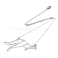 Non-Tarnish 201 Stainless Steel Pendant Necklaces&nbsp;NJEW-T009-JN031-1-40