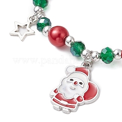 Christmas Theme Glass Beaded Bracelets&nbsp;BJEW-JB11202